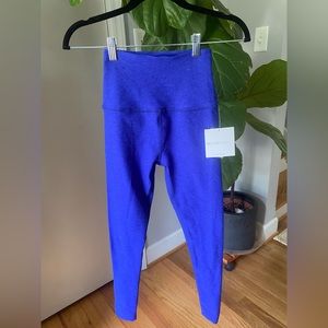 Beyond Yoga Spacedye Caught In The Midi High Waisted Legging in Sapphire Blue